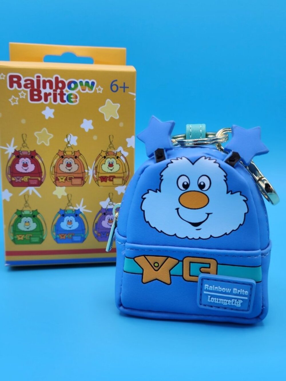 Loungefly Rainbow Brite Rainbow Sprites Blue Blind Box Mini-Backpacks Charm NEW
